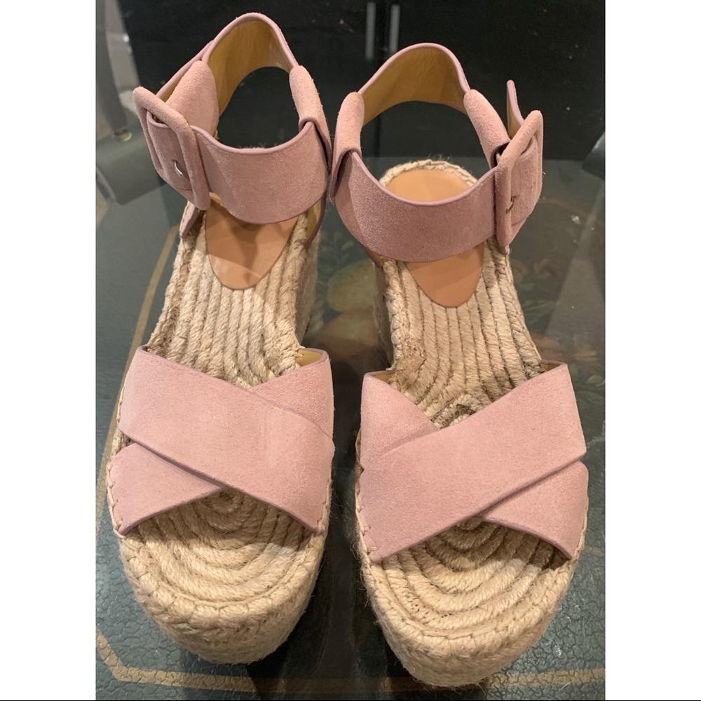 Suede Platform Sandals